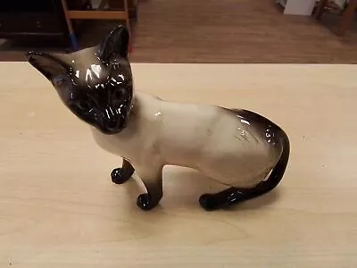 Buy Vintage Beswick Siamese Cat Pottery Figure #9002 • 12.99£