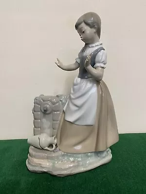 Buy A Stunning Large Lladro / Nao 0223  Oh My Goodness  Girl With Broken Jug Figure. • 20£