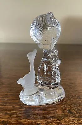 Buy Magic Cristal West Germany Crystal Glass - Little Girl With Goose Or Duck 8cms • 10£