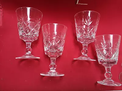 Buy 4  Royal Brierley Bruce Pattern Crystal Glasses. • 9.50£