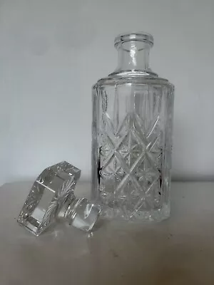 Buy Quality Heavy Crystal Cut Glass Decanter Iona Style Cut Vintage • 11.95£
