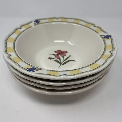 Buy 4x Noritake Summer Estate 7.25” Soup Cereal Bowls #9212 Korea • 39.61£