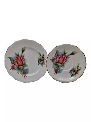 Buy Royal Standard Harry Wheatcroft Rendezvous Saucer & Small Plate Roses Series • 9£
