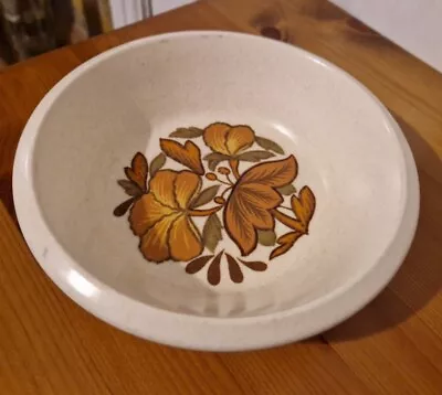 Buy Royal Worcester Palissy Kismet - Bowl -Diameter 7  - Brown Retro Floral Design • 8£