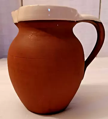 Buy Royal Barum Ware C H Brannam Ltd Brown Cream Topped Stoneware Jug Kitchen Ware • 12£