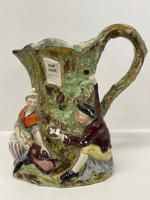 Buy Antique  Pearlware Hebe Fair Jug C1820 25cm Large Georgian • 220£