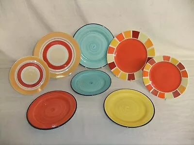 Buy C4 Pottery Whittard Of Chelsea Spinwash & Spring Tartan Bold Colours Plates 3A3B • 7.93£