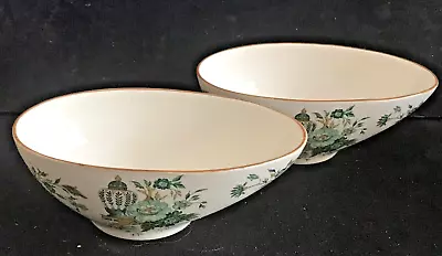 Buy Crown Staffordshire China-pair Avocado Dishes-Kowloon Pattern- Vintage • 3.99£