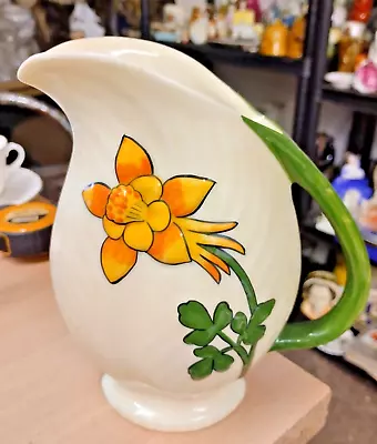 Buy REPRODUCTION  Crown Ducal, Charlotte Rhead Jug DIRECT FROM HOUSE CLEARANCE • 9.99£