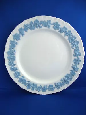 Buy 2 X Wedgwood Embossed Blue On White Embossed Queensware Dinner Plates 27cm • 17.95£