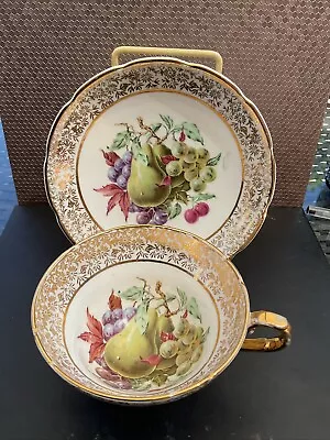Buy Royal Stanley Cabinet Cup & Saucer  Summer Fruits  Pears.  • 15£