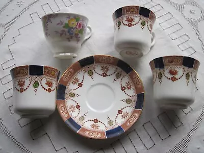 Buy 4 X Vintage Bone China Colclough Tea Cups + 1 Saucer • 0.99£