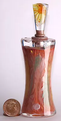 Buy Richard Clements, Australian Art Glass Perfume Bottle, Pink Waisted Body • 74.50£