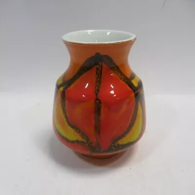 Buy Poole Pottery Vase Delphis 31 Vintage '60s Vase Red Orange Yellow 4  Tall • 39.99£