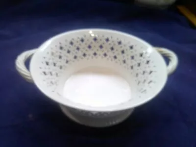 Buy Leeds Ware White  Pierced 2 Handled Basket 5.75  Diameter X 2.25  Deep • 35£