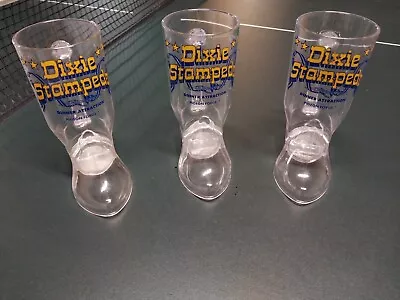 Buy Set Of 3 Dixie Stampede Dinner Plastic Boot Shaped Drink Cup -Pigeon Forge, TN • 11.18£