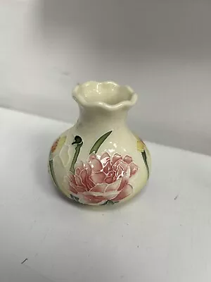 Buy Old Tupton Ware Vase White/Yellow Daffodil Rose 7cm • 20£