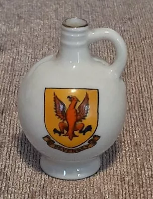 Buy W H Goss Crested Ware China - PEVENSEY Crest - England - Model Of Roman Bottle • 5.99£
