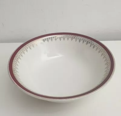 Buy Alfred Meakin Royalty Ruby Red & Gold Serving Bowl Made In England  • 14.99£