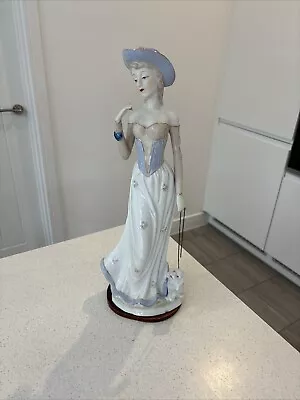 Buy Porcelain Figurine, Lady With Dog 17” • 4.99£