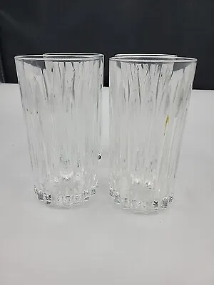 Buy Crystal Highball Glasses Set Of 4 Barware Tumblers Tumbler Cut Lead Tall Glass  • 28.70£