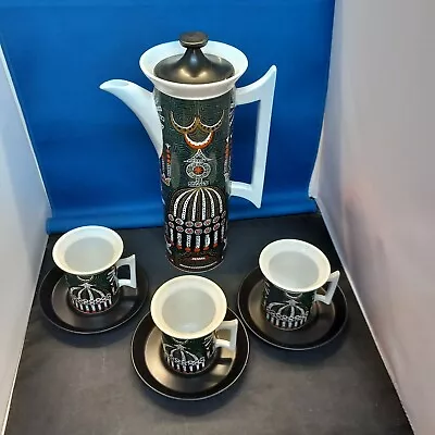 Buy Portmeirion   Magic City  Coffee Pot & 3 Cups/Saucers By Susan Williams-Ellis • 30£