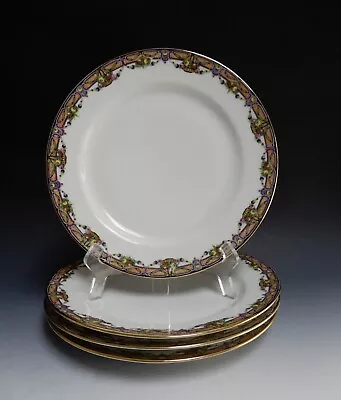 Buy Vintage Jean Pouyat Limoges China POY72 ~ Set Of Four ~ 9-5/8  Dinner Plates • 37.27£