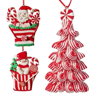 Buy Christmas Soft Pottery Pendant Santa Candy Tree Hangable Ornament • 7.44£