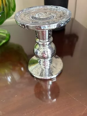 Buy Single Glass Candle Holder - Perfect Condition • 6£