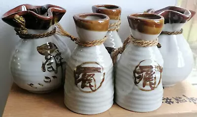 Buy Oriental Chinese Pottery In Wooden Box 5 X Pourers 11cm Height DJ006 • 6£