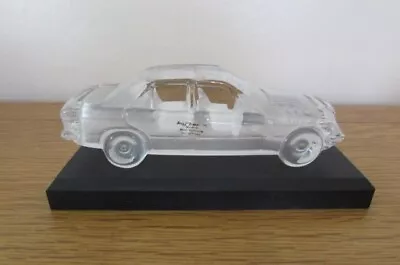 Buy Vintage Hofbauer MERCEDES 190E Lead Crystal Glass Car Paperweight/Ornament -r694 • 19.99£