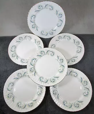 Buy 6 Lovely Vintage Garland Fern Leaf Design Royal Standard Fine Bone China Plates • 10.95£