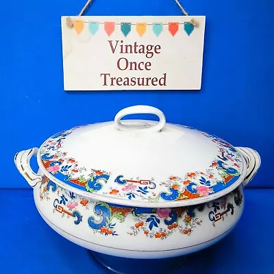 Buy Alfred Meakin DANKEY * Covered VEGETABLE TUREEN Dish * Edwardian Antique C1910 • 10£