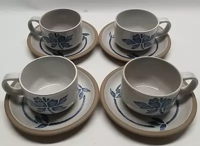 Buy Midwinter Stoneware Coffee Tea Cups & Saucer 8 Ounce Set Of 4 Made In England • 33.50£