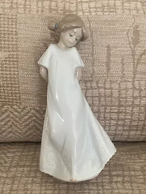 Buy Lladro / Nao Figurine 'So Shy' Girl Figurine 1109 8  High (retired) Perfect Con • 25£