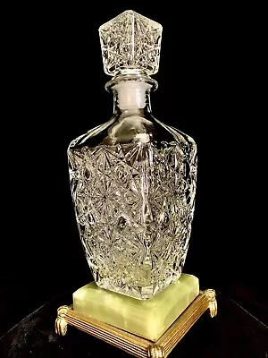 Buy Gorgeous Studio Crystal Clear Glass Star Pattern Decanter ~ Excellent ~ Video • 15.14£