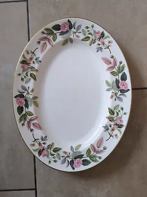 Buy Wedgwood Hathaway Rose Oval Serving Platter Plate X- Large Excellent Condition  • 8£