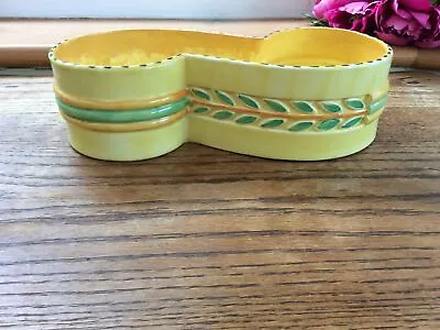 Buy Rare Vintage Burleigh Ware Art Deco Large Planter 6253 Yellow/Green/Orange Vgc • 30£