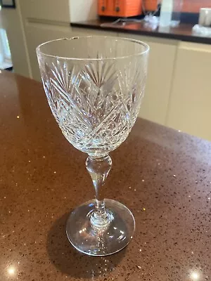 Buy Vintage Webb Thomas Crystal   St. Andrews  Hock Wine Glass,  17.7cm 7  Tall Chip • 12.99£