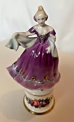 Buy DANCING LADY. Figurine On Base. 'Coalport'. Liliac An D Multicolour. • 10£