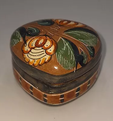 Buy Tonala Red Clay Trinket Box Signed Mexi Art Pottery • 13.98£