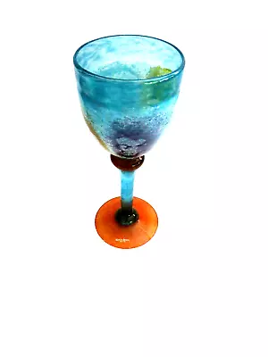 Buy A Large Kosta Boda 'Can-Can' Range Glass Goblet Designed By Kjell Engman 25cm • 75£