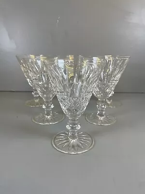 Buy Vintage Set 6 Irish Waterford Crystal Tramore Wine Claret Glasses 5” • 89£