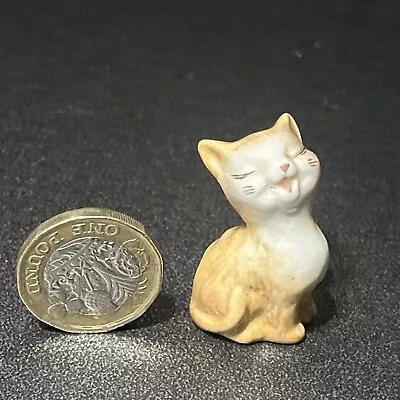 Buy Rare Tiny  Beswick Cat Seated Looking Up • 12£