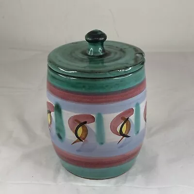 Buy Vintage Tintagel Devon Sugar Preserve Pot Dragon Eye Pottery 9cm With Lid • 14.99£