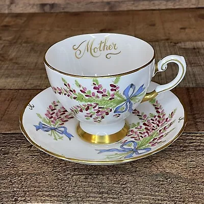 Buy  Mother  Tuscan Fine English Bone China Teacup And Saucer Made In England EUC • 37.23£