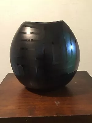 Buy Poole Pottery  Black Purse Vase • 20£