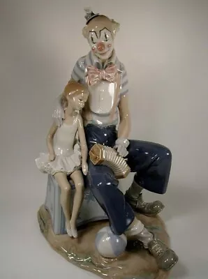 Buy LLADRO #5052 AT THE CIRCUS CLOWN With BALLERINA Girl & Concertina Gloss Finish • 214.33£