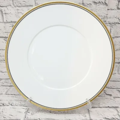 Buy Bernardaud Gage Dinner Plate France Limoges Porcelain Dinnerware, White/Gold • 33.54£