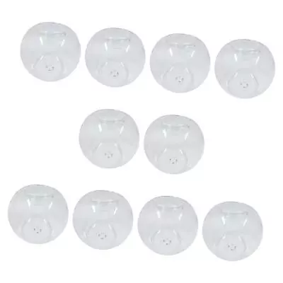 Buy 10x Glass Tealight Candle Holder Baubles Balls Transparent Round Diameter 8cm • 11.26£
